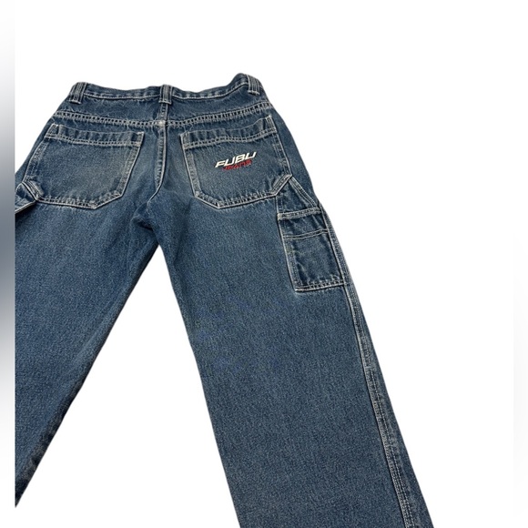Y2K 2000s Vintage Fubu Carpenter Women Denim Jeans Size 26 - Picture 4 of 10